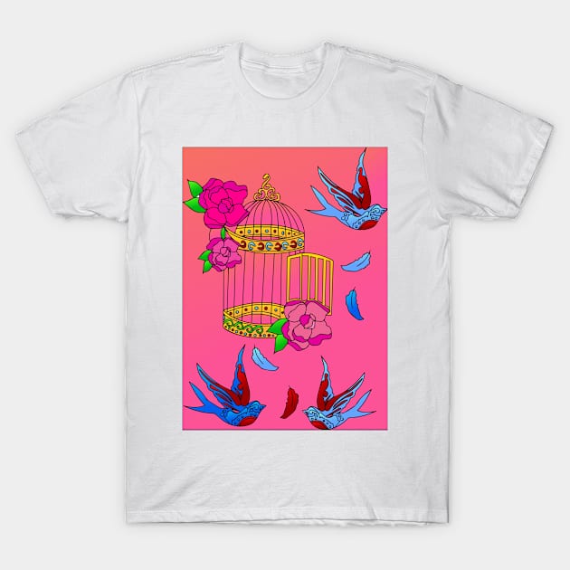 Birds 1114 (Style:2) T-Shirt by luminousstore